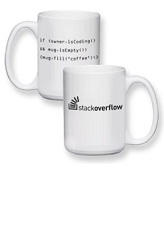 Stack Overflow Mug: white