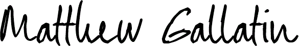 Matthew Gallatin签名